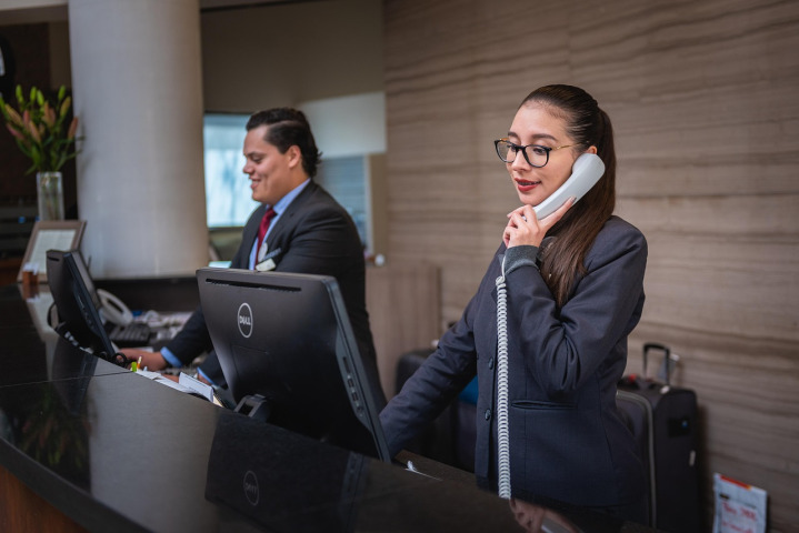 Travel and hospitality front desk service